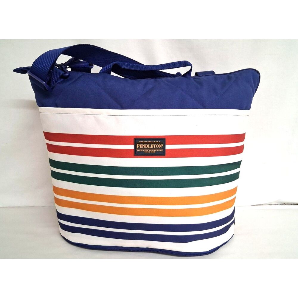 NWT Pendleton Packable Outdoor Picnic Blanket Tote Striped 60x72 Water Resistant